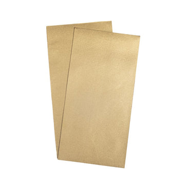 Verzier-Wachsfolie uni matt gold 20x10 cm 2 Stück/Pkg.
