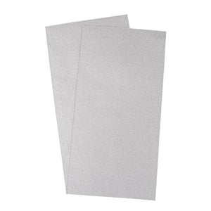Verzier-Wachsfolie uni matt silber 20x10cm 2 Stk./Pkg