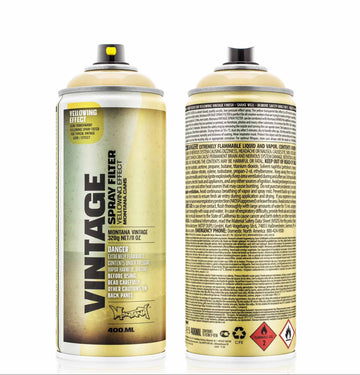 Vintage Spray Filter Yellow Montana Cans 400ml
