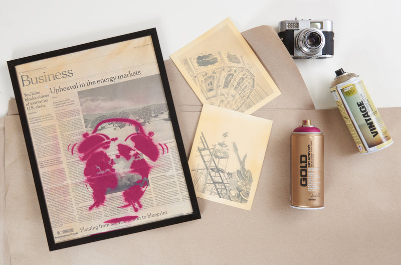 Vintage Spray Filter Montana Dosen 400ml Vintage Gelb