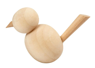 Vogel aus Holz natur 7,6cm 1 Stück