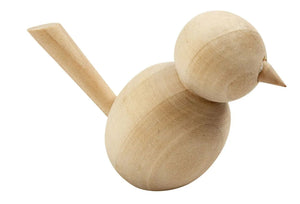 Vogel aus Holz natur 7,6cm 1 Stück
