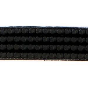 Wachs Perlstreifen schwarz 2 mm x 20 cm