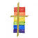 Wachsdekor Kreuz mit Regenbogen gerippt 117x60mm
