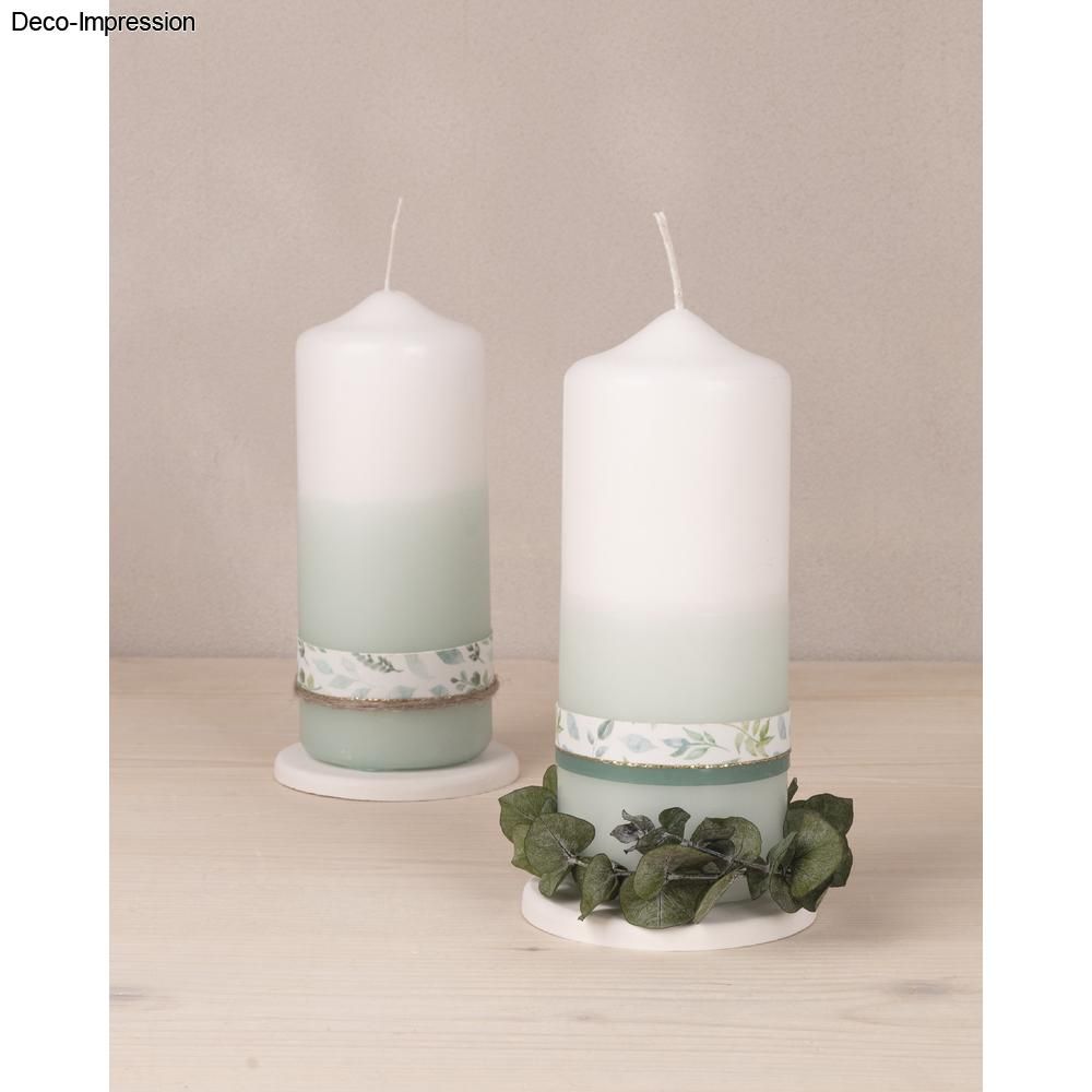 Verzierwachsplatte Eukalyptus 20x10cm SB-Btl. 1 Stück