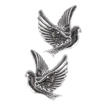 Wachsmotiv Taube silber 2,2x2,7 cm