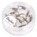 Wachsolive silber 6x14mm 12 Stück / Perlendose