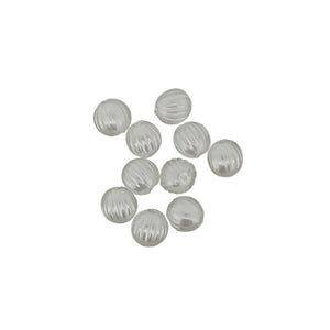 Wachsperle Kugel gerillt 6mm 60 Stk./Dose