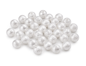 Wachsperle Kugel gerillt 6mm 60 Stk./Dose