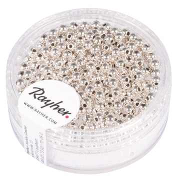 Wachsperle rund silber 2,5mm 240 Stück/Dose