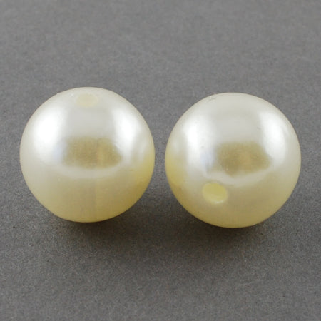 Wachsperlen mit Perlmuttglanz 20mm 9 Stück