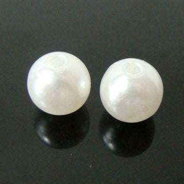 Wachsperlen perlweiß 12mm 15 Stück / Dose