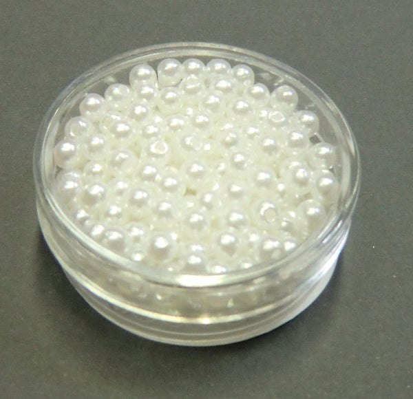Wachsperlen weiß 4mm 230 Stück/Dose