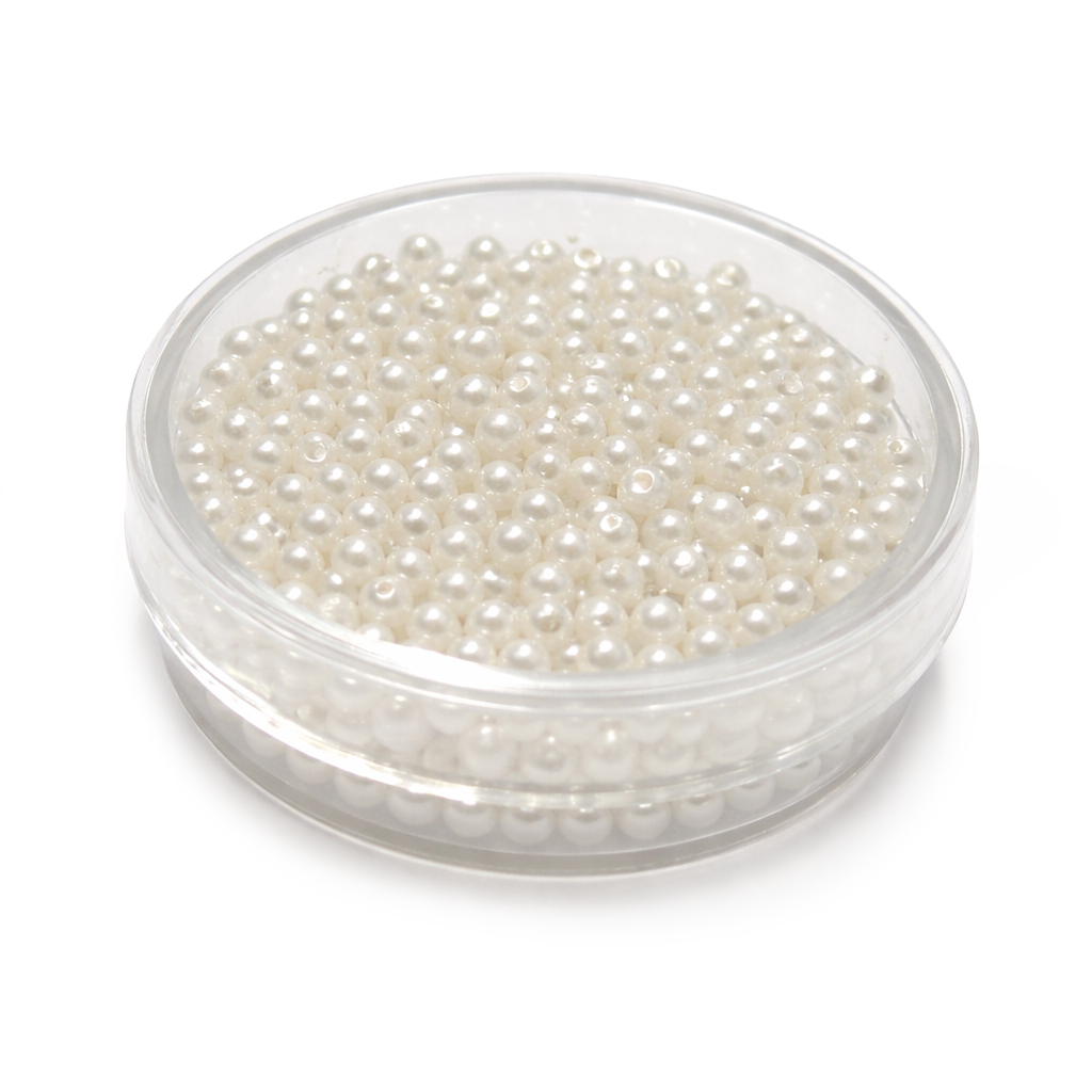 Wachsperle weiß 3mm 500 Stück/Dose