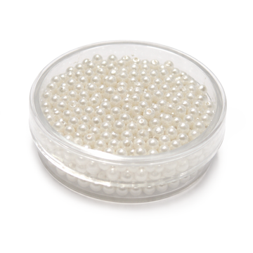 Wachsperle weiß 3mm 500 Stück/Dose