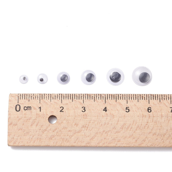 Wackelaugen Mix sortiert 4-9mm 600 Stück