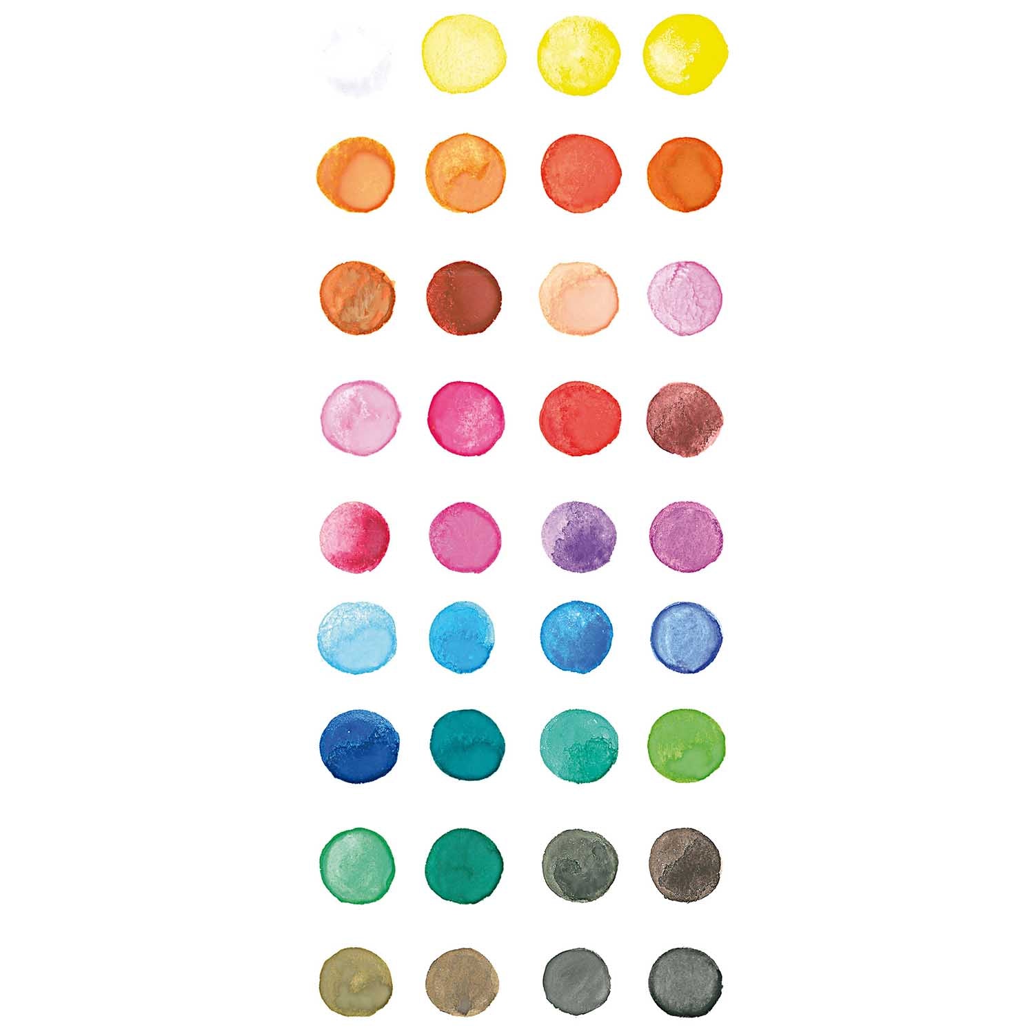 Rico Design Basic Water Colors Wasserfarbkasten 36 Farben