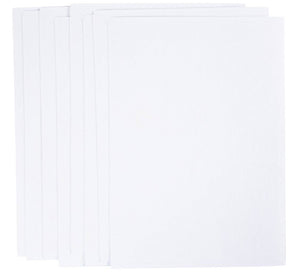 Wasserlösliche Stickvliese Set weiß A5 148,5x210mm 24 Blätter