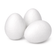Watteeier weiß 60x45mm 3 Stück