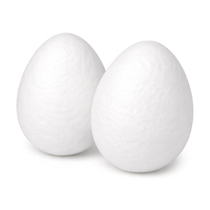 Watteeier weiß 70x50mm 2 Stück