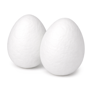 Watteeier weiß 70x50mm 2 Stück
