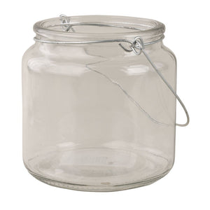 Windlicht Glaslaterne mit Henkel 10cm Öffnung 7,5cm