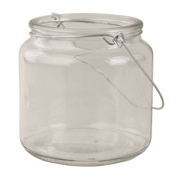 Windlicht Glaslaterne mit Henkel 10cm Öffnung 7,5cm