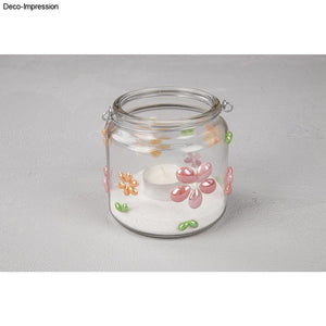 Windlicht Glaslaterne mit Henkel 10cm Öffnung 7,5cm