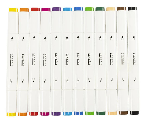 Zeichenmarker auf Alkoholbasis Strichstärke 1mm-8mm 12 Stück/ Packung