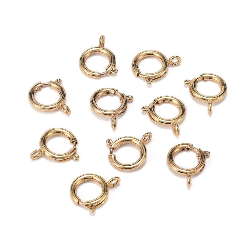 Federring 19x16x2,5mm Gold 1 Stück