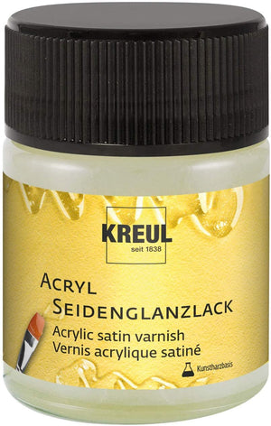 KREUL Acryl Seidenglanzlack auf Kunstharzbasis transparent