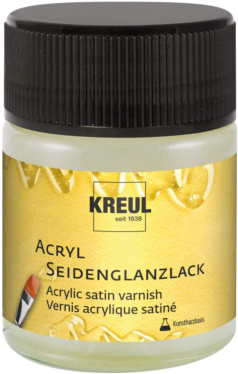 KREUL Acryl Seidenglanzlack auf Kunstharzbasis transparent