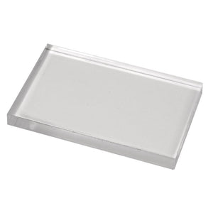 Acrylblock transparent für Silikon-und Gummistempel 125x172x12mm