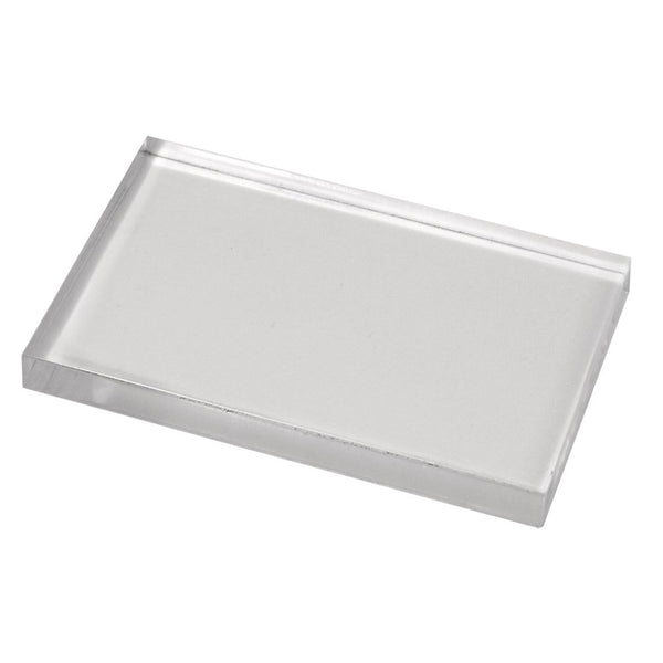Acrylblock transparent für Silikon-und Gummistempel 125x172x12mm