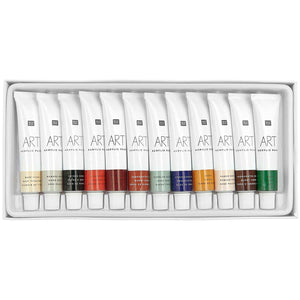 ART Acrylfarben Set Erdfarben 12x12ml Tuben