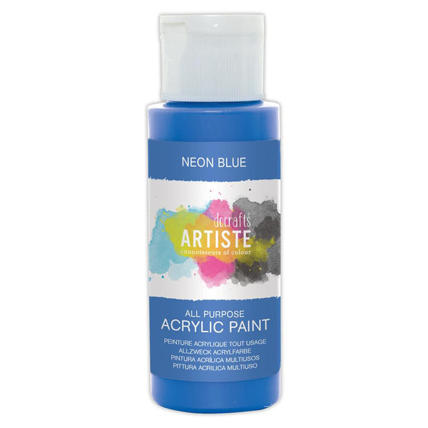 Docraft Artiste NEON Acrylic Paint Allesfarbe 59ml