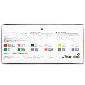 ART Acrylfarben Set Fashion 12x12ml Tuben