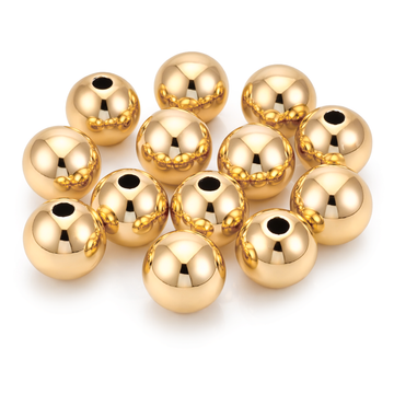 Wachsperlen gold 16mm 16 Stück / Dose