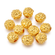Acrylperle gold mit Relief 8mm 24 Stück