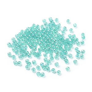 Acrylperlen transparent irisierend 8mm 140 Stk./Pkg.