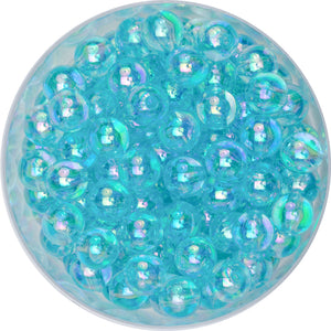 Acrylperlen klar irisierend 8mm 140 Stück
