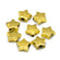 Acrylperlen Stern gold 11x11x4mm 25 Stück/Dose