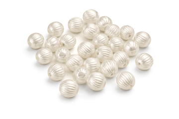 Acrylperle Kugel gerillt 8mm 30 Stk./Dose