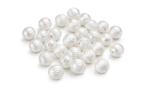 Acrylperle Kugel gerillt 8mm 30 Stk./Dose
