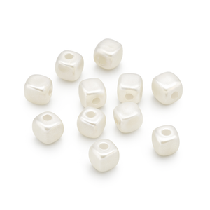 Wachsperle Würfel cremeweiß 5x5mm 60 Stück / Dose