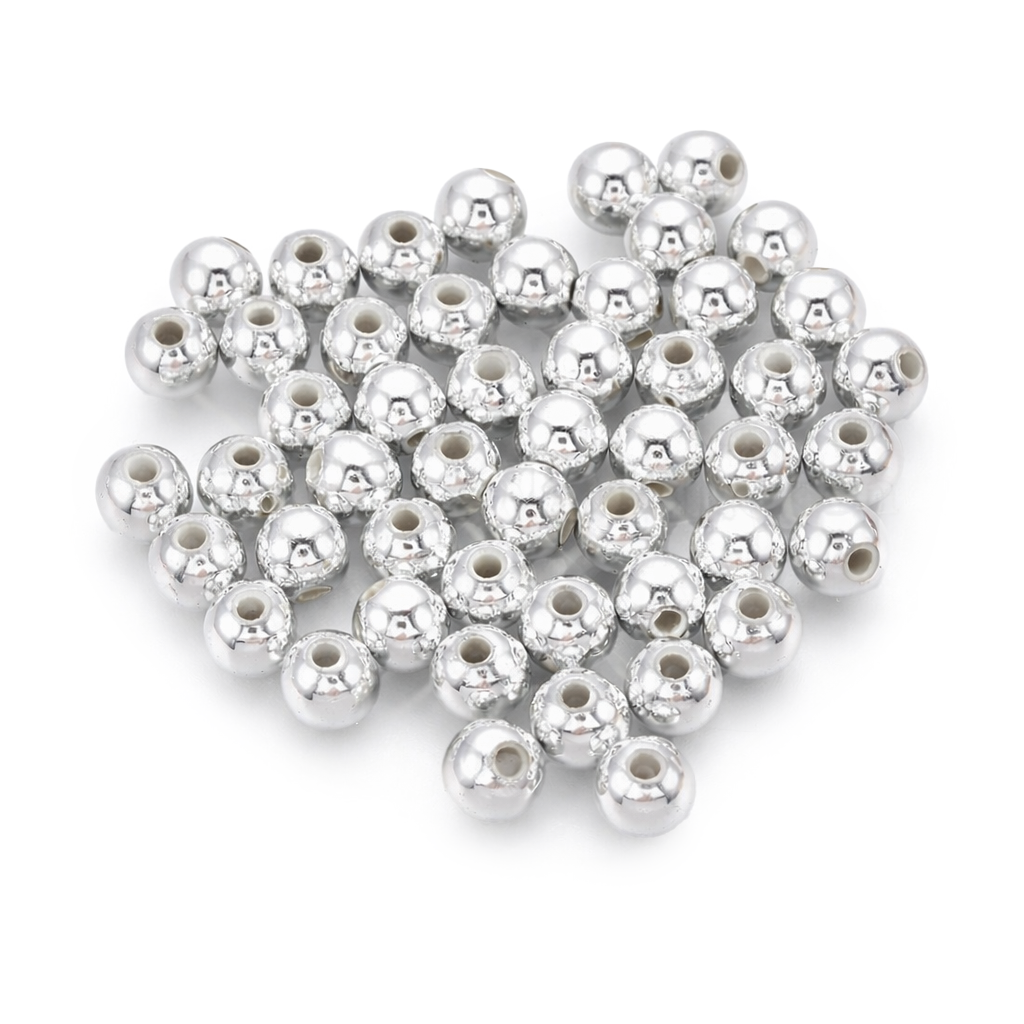 Wachsperlen silber glänzend Großpackung