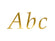 Buchstabensticker gold 5 Bögen A4 1cm-7cm