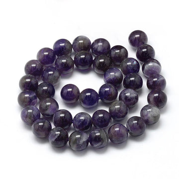 Amethyst Edelsteinperlen rund 4-5mm Qualität AB 100 Stück/ Strang 40cm