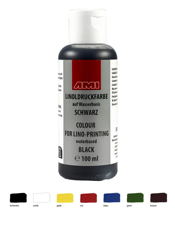 AMI Linoldruckfarbe auf Wasserbasis 100ml