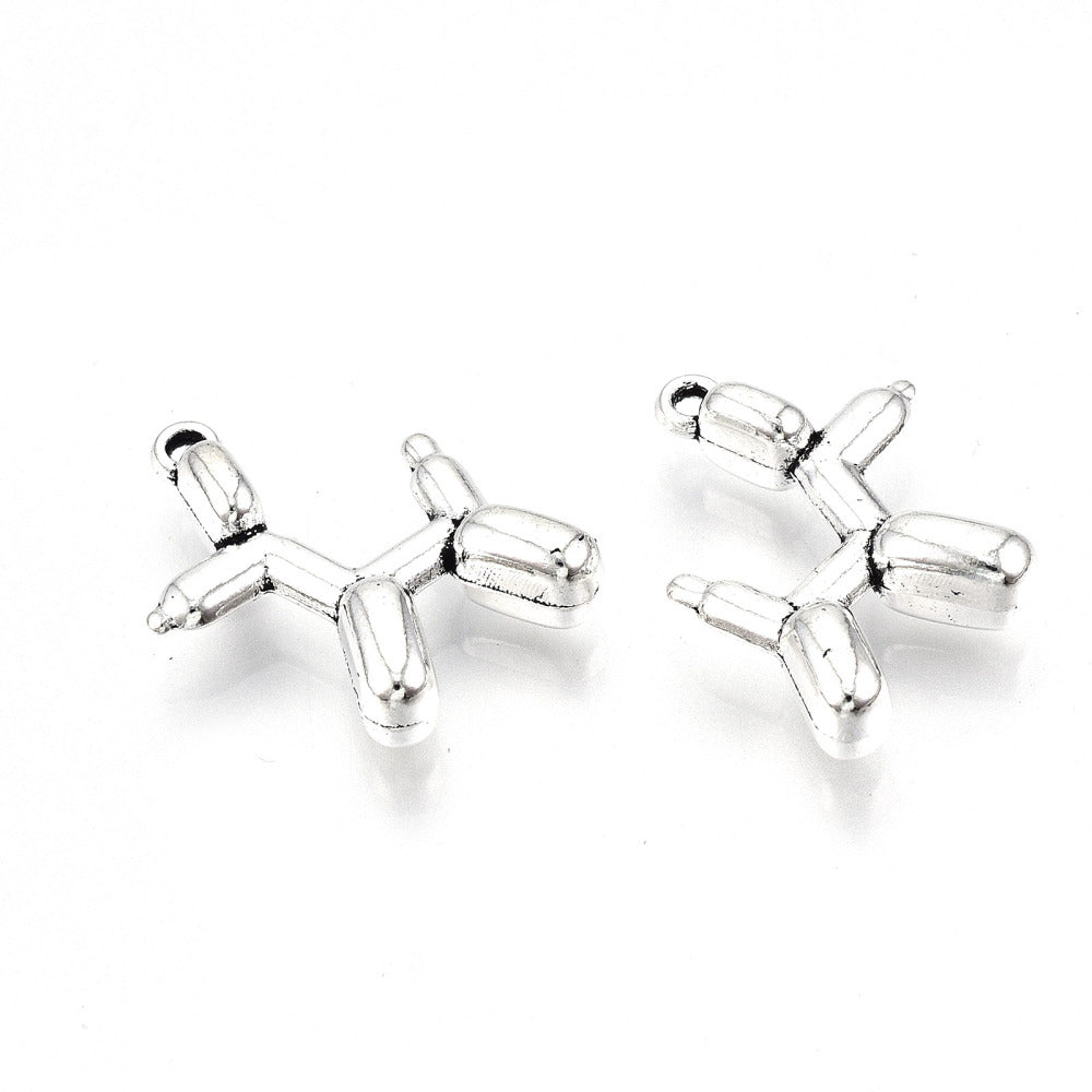 Schmuckanhänger Luftballon Hund 19x15x5mm, pro Stück
